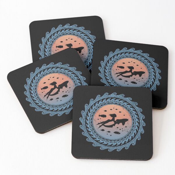 Item preview, Zebra shark freediver designed and sold by NicGrayGraphic.