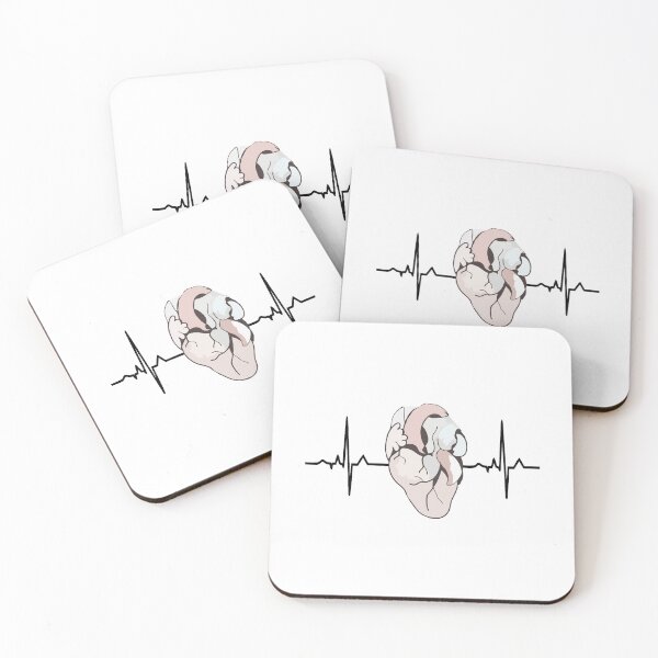 Item preview, ECG - Heart black designed and sold by RosArt100.