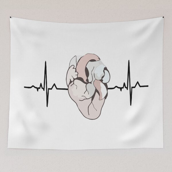 Item preview, ECG - Heart black designed and sold by RosArt100.