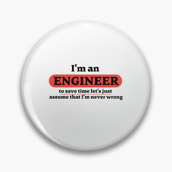 Item preview, I am an engineer Black designed and sold by CecileMJ.