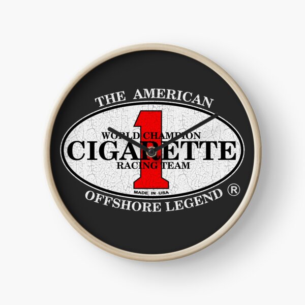Cigarette Racing Team Clock