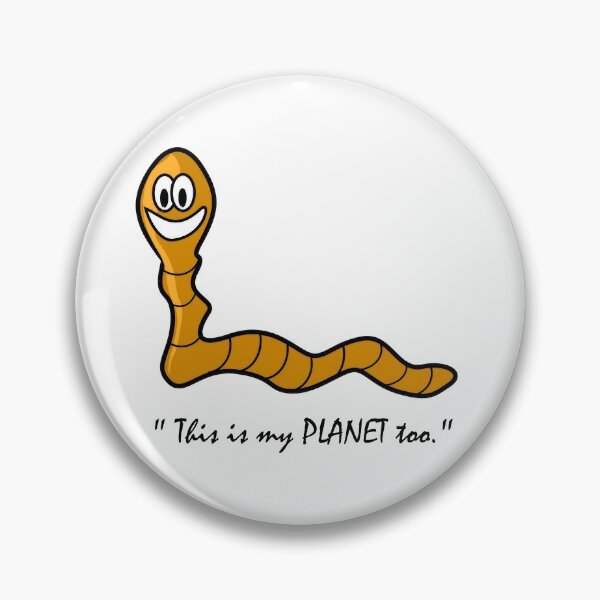 Item preview, Cute Earthworm Animal Planet Art - White designed and sold by geekySlicks.