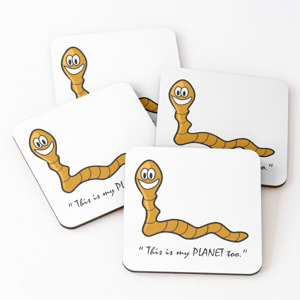 Item preview, Cute Earthworm Animal Planet Art - White designed and sold by geekySlicks.