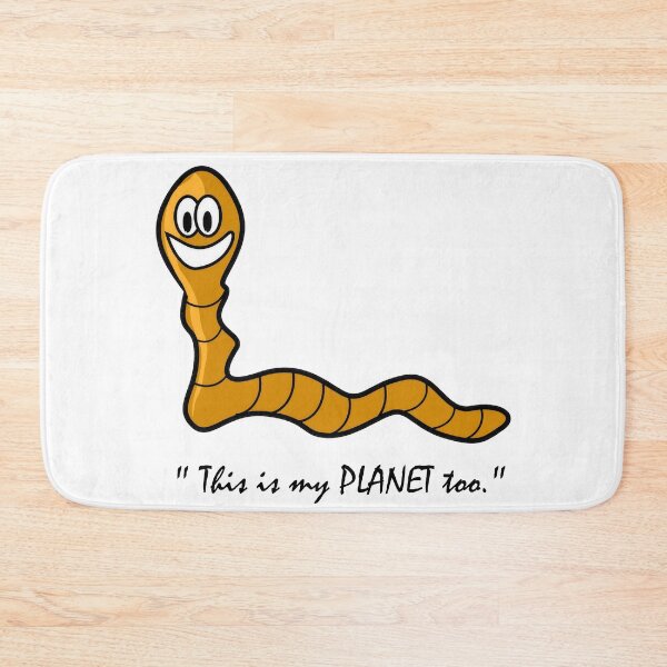 Item preview, Cute Earthworm Animal Planet Art - White designed and sold by geekySlicks.