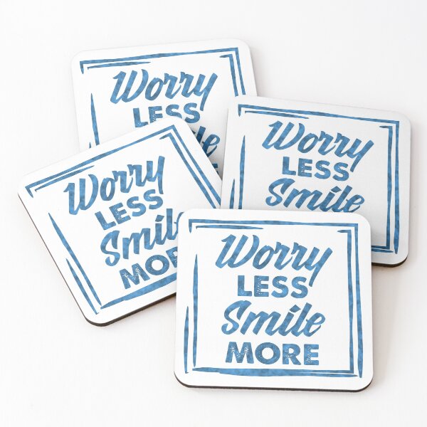 Item preview, Worry Less Smile More success and inspiration quote / Positive Quotes About Life / Carpe Diem designed and sold by Naumovski.