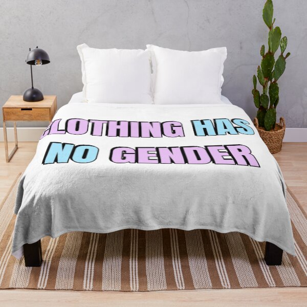 Item preview, CLOTHING HAS NO GENDER pink and blue designed and sold by Inspirationmotivation.