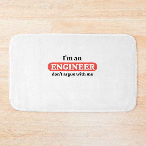 Item preview,  I am an engineer, don't argue Black designed and sold by CecileMJ.