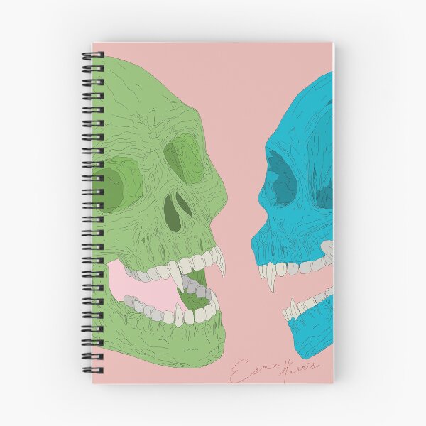 Item preview, Vampire skull original artwork with pink background designed and sold by GorillaBark.