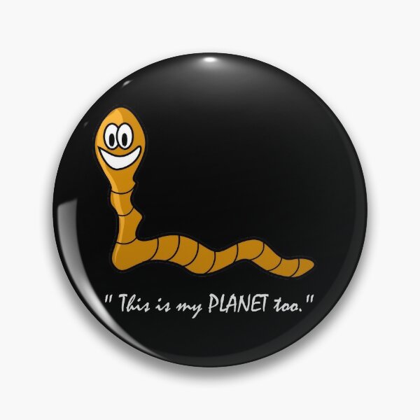 Item preview, Cute Earthworm Animal Planet Art - Black designed and sold by geekySlicks.