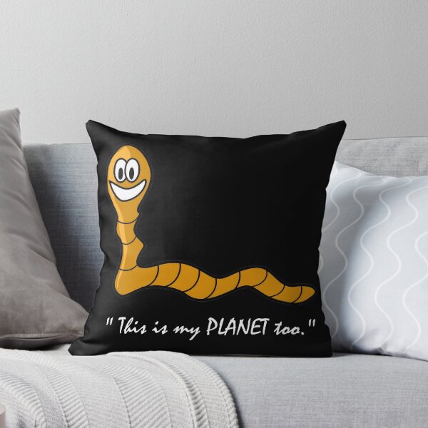 Item preview, Cute Earthworm Animal Planet Art - Black designed and sold by geekySlicks.