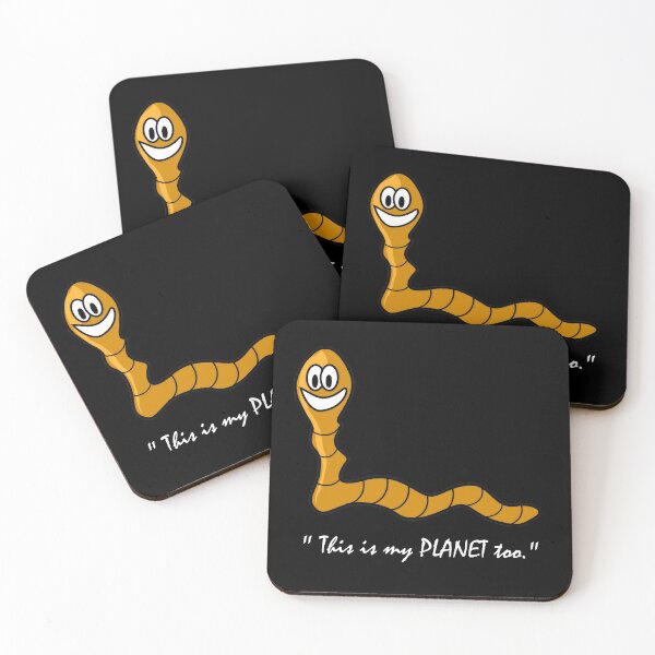 Item preview, Cute Earthworm Animal Planet Art - Black designed and sold by geekySlicks.