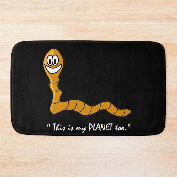 Item preview, Cute Earthworm Animal Planet Art - Black designed and sold by geekySlicks.