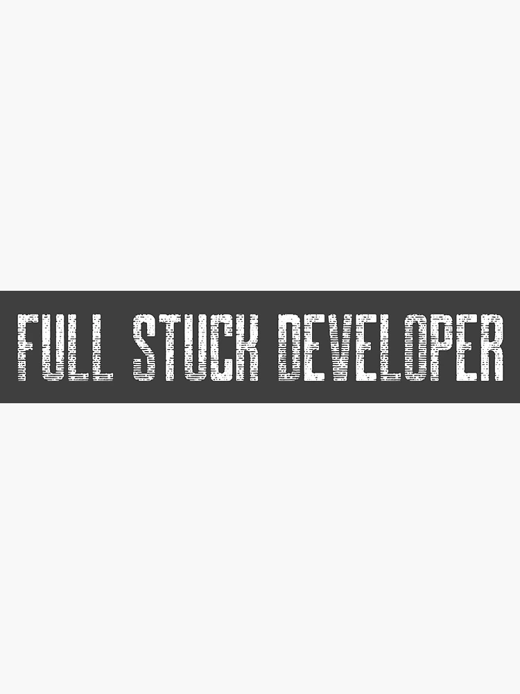Thumbnail 3 of 3, Magnet, Full Stuck Developer designed and sold by FoxCodeCreation.