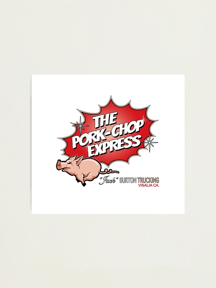 "Pork Chop Express Bold Outline" Photographic Print for Sale by Purakushi Redbubble