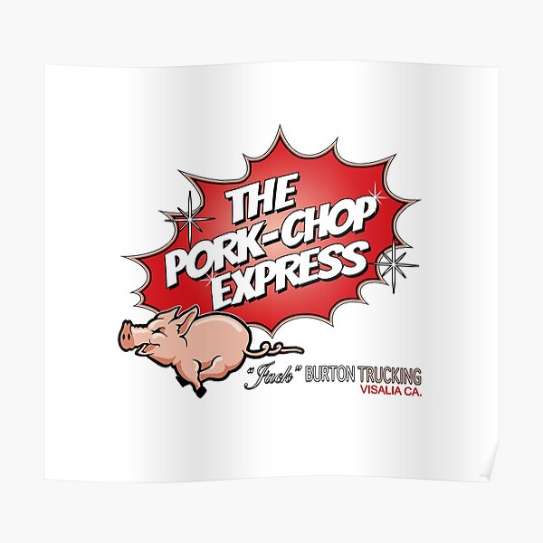"Pork Chop Express Bold Outline" Poster for Sale by Purakushi Redbubble