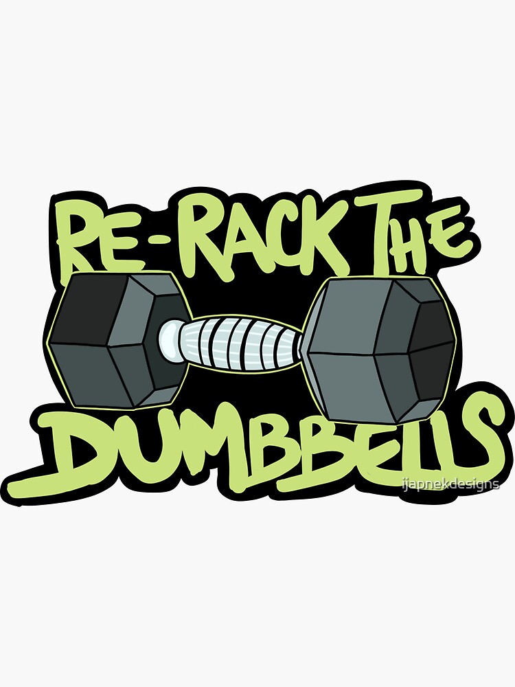 Dumbell Rack Number Stickers