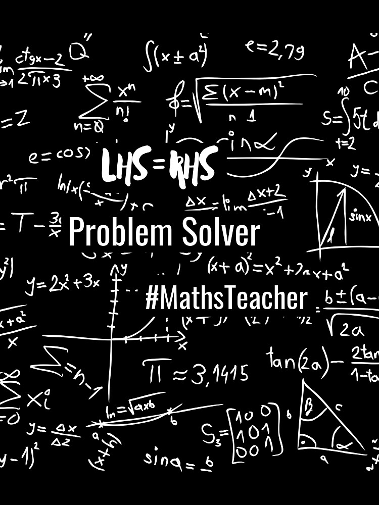 Thumbnail 3 of 3, Scarf, Problem Solver Math Teacher designed and sold by CRAZY-T.