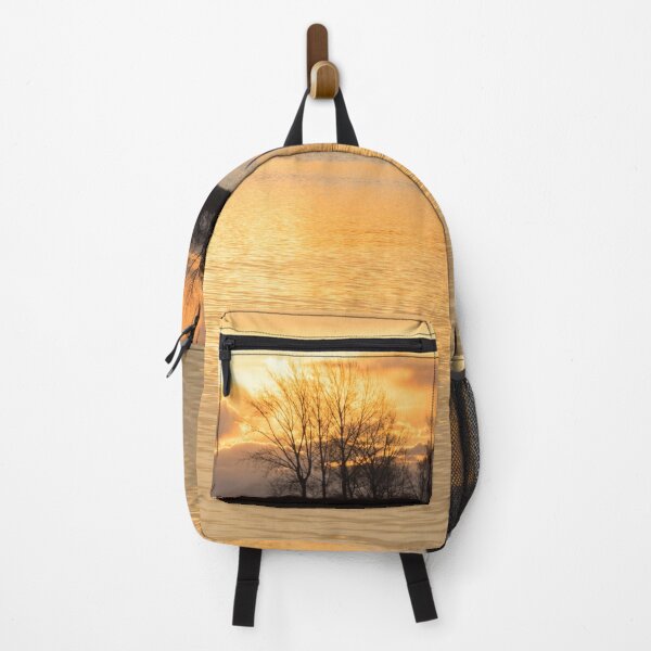 Item preview, Obscured Sunrise - Golden Rays Shining Through Openings in the Clouds designed and sold by Georgia Mizuleva.