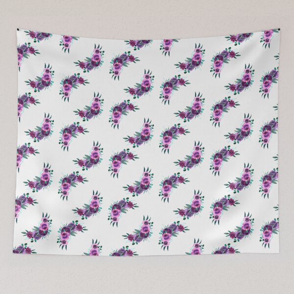 Item preview, Violet&Green floral composition designed and sold by mommercury.