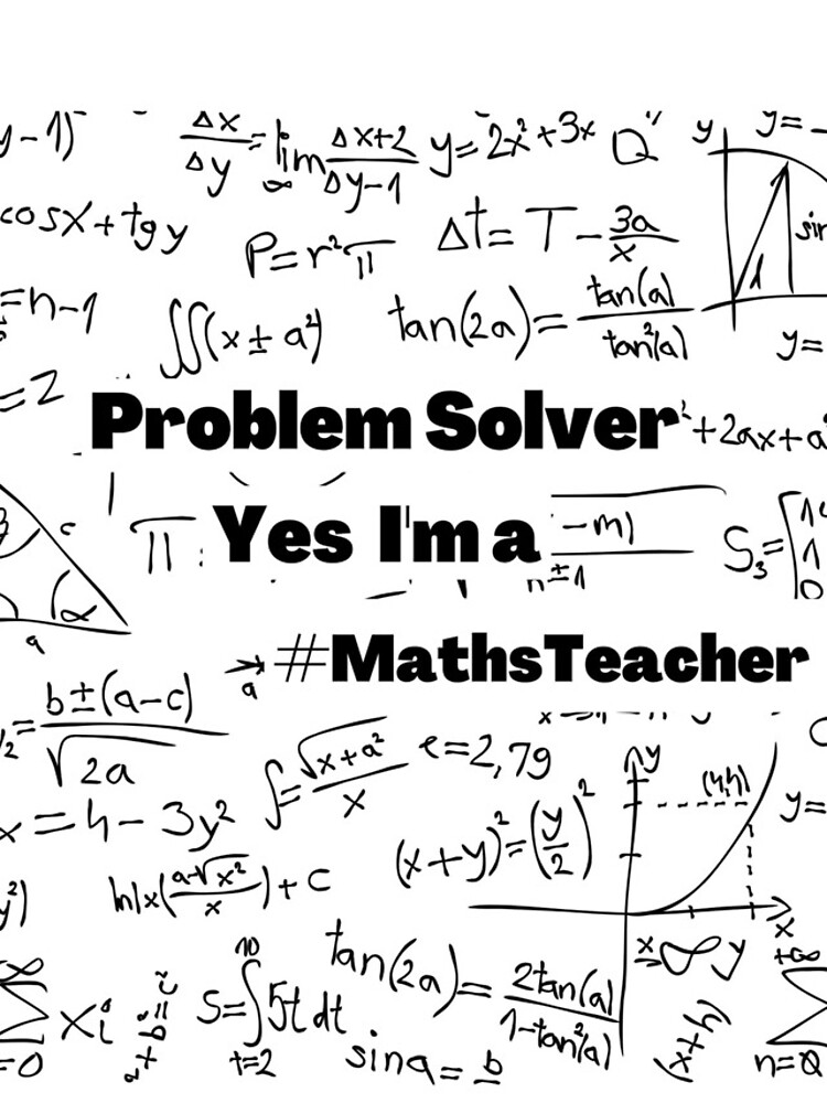 Thumbnail 4 of 4, iPhone Case, Problem Solver Math Teacher designed and sold by CRAZY-T.