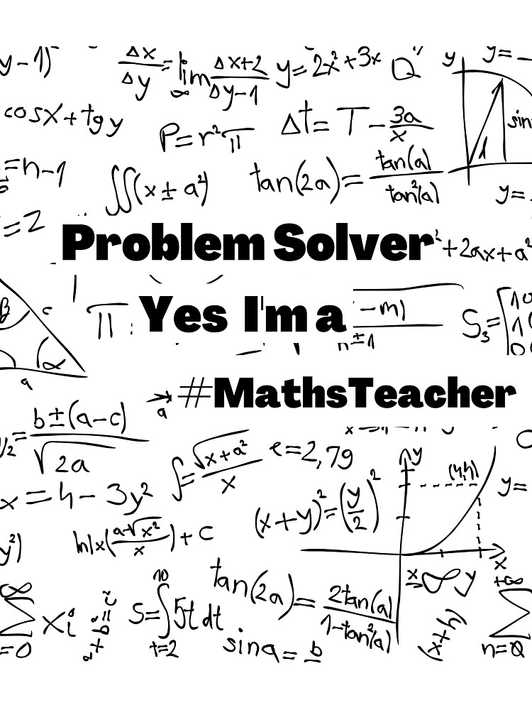 Thumbnail 3 of 3, Scarf, Problem Solver Math Teacher designed and sold by CRAZY-T.