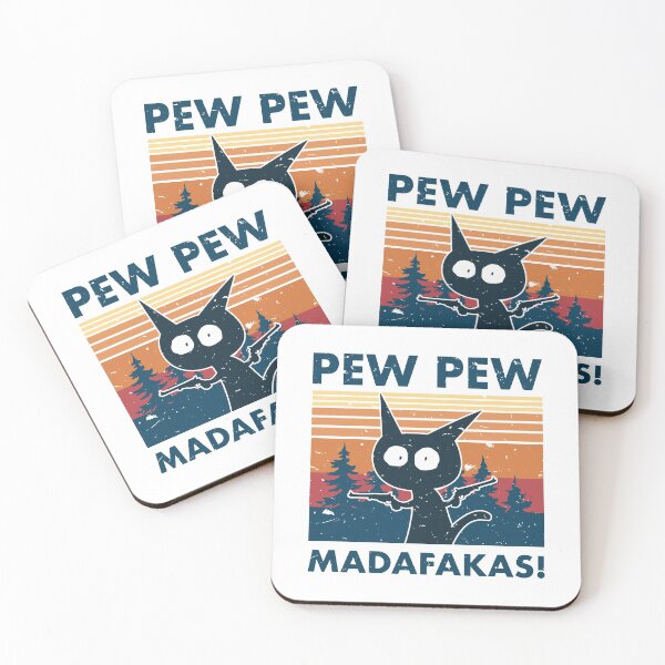 Item preview, PewPew Madafakas Cat designed and sold by KARAKATE.