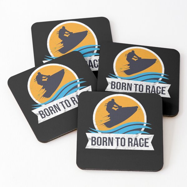 Item preview, Powerboat Racing Jet Ski Born to Race Summer Ocean Design designed and sold by justjonboy.