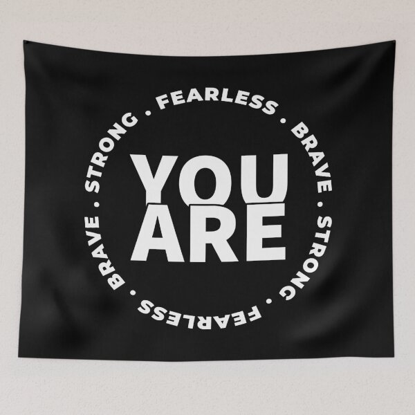 Item preview, You Are Strong Brave Fearless designed and sold by YOYOCollection.