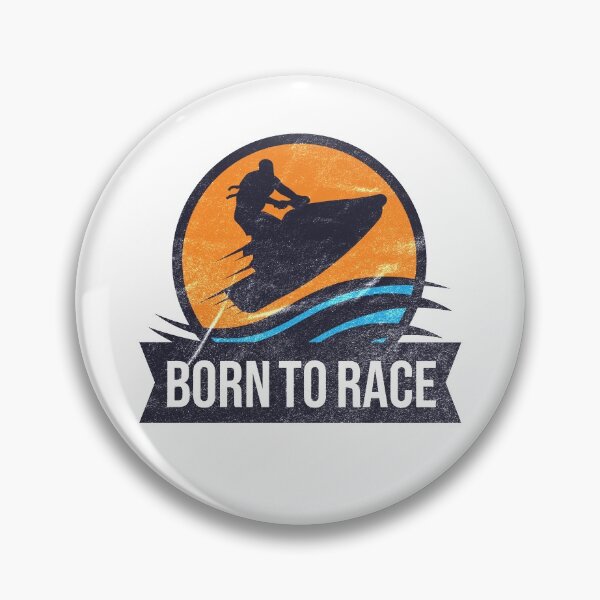 Item preview, Powerboat Racing Jet Ski Born to Race Summer Ocean Design designed and sold by justjonboy.