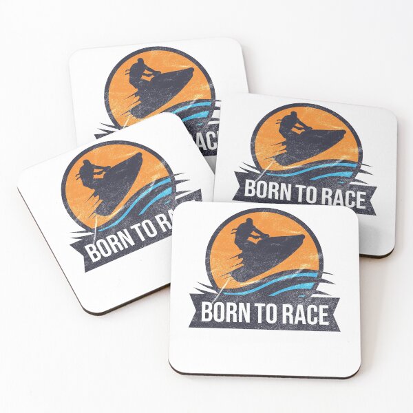 Item preview, Powerboat Racing Jet Ski Born to Race Summer Ocean Design designed and sold by justjonboy.