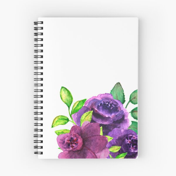 Item preview, Pink&purple floral compositions with green leaves designed and sold by mommercury.