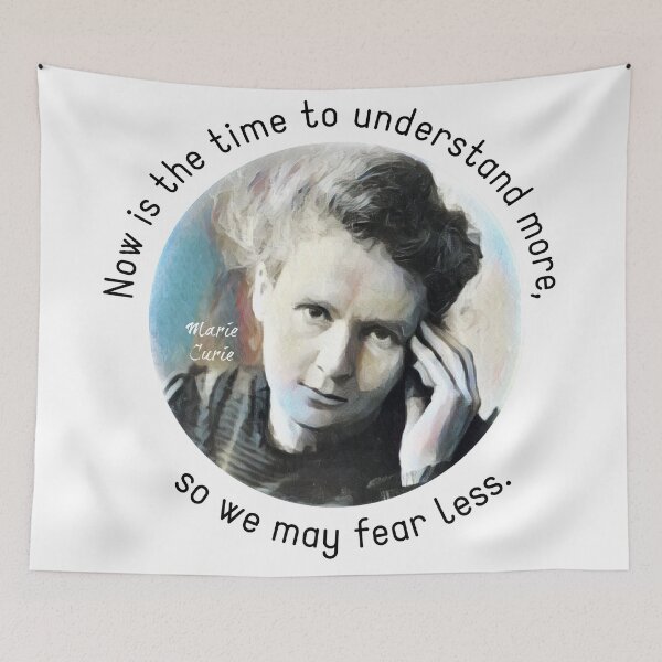 Item preview, Marie Curie Quote designed and sold by Martini-Four.