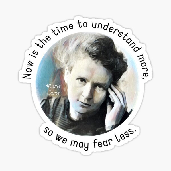 Item preview, Marie Curie Quote designed and sold by Martini-Four.