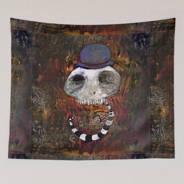 Item preview, Nightmare Dreamscape | Surreal Skull Art | Nightmare Skull Art | TM11 designed and sold by triciakitty.