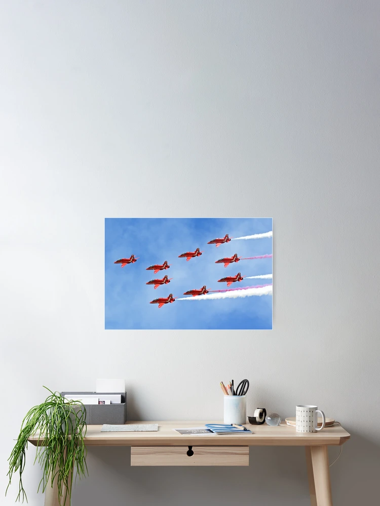 Thumbnail 2 of 3, Poster, Red Arrows Formation designed and sold by Mike Rivett.
