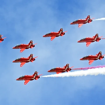 Artwork thumbnail, Red Arrows Formation by Mike Rivett