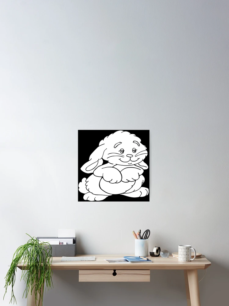 Thumbnail 2 of 3, Poster, Cute Rabbit designed and sold by julset.