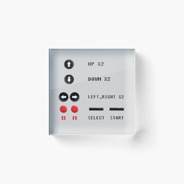 Item preview, Up X2 Down X2 Left Right X2 Cheat Code designed and sold by Styler Design.