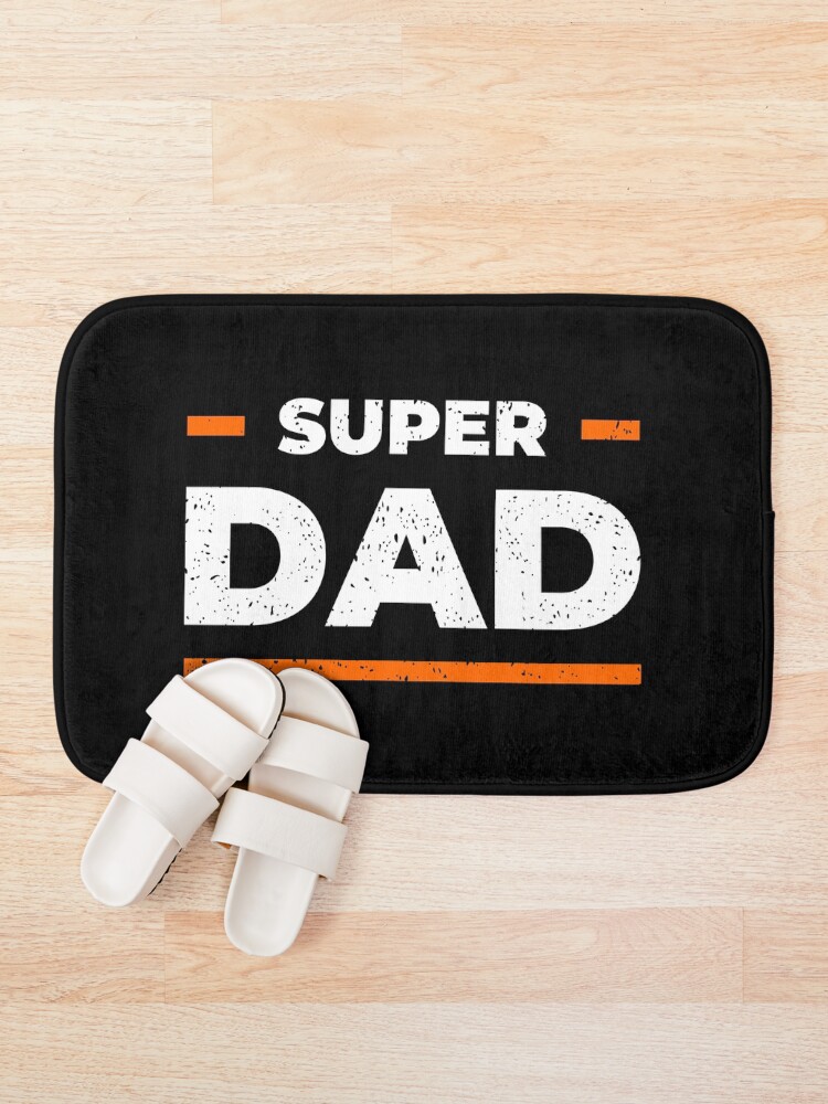 Thumbnail 1 of 6, Bath Mat, Super Dad designed and sold by Store-Designify.