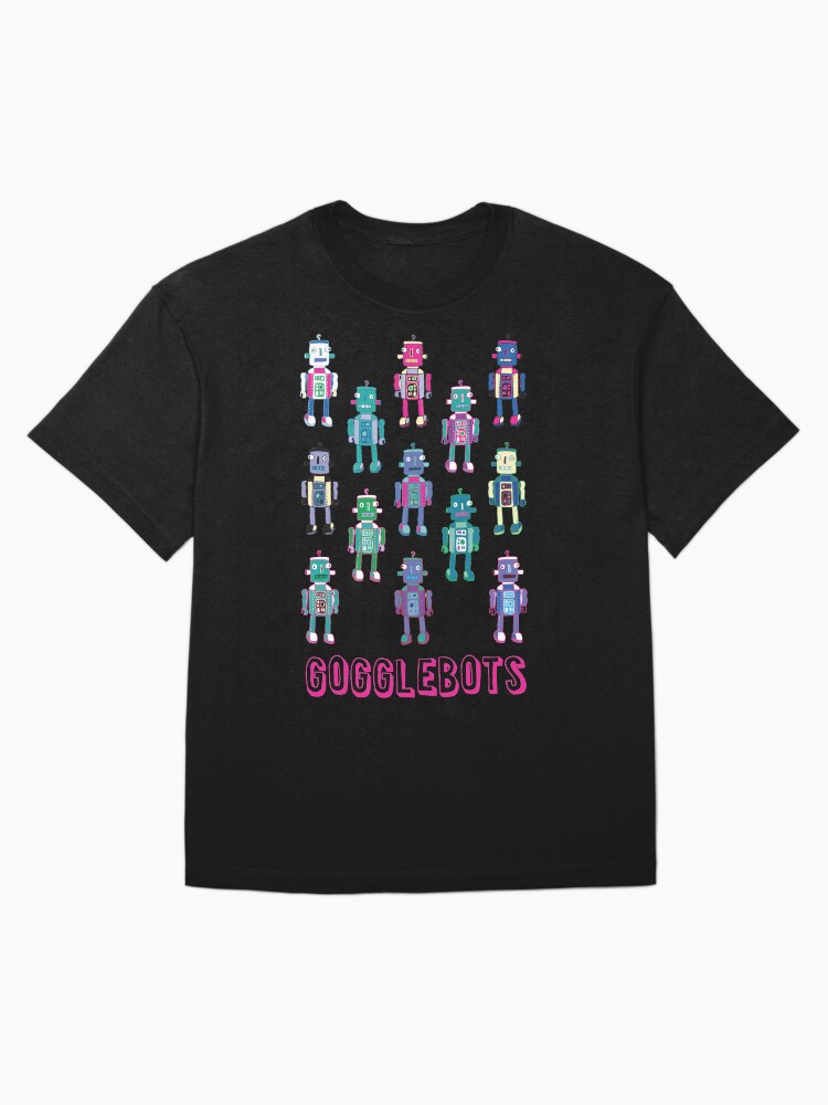 Thumbnail 3 of 7, Oversized T-Shirt, GoggleBots - robot pattern - fun pattern by Cecca Designs designed and sold by Cecca-Designs.