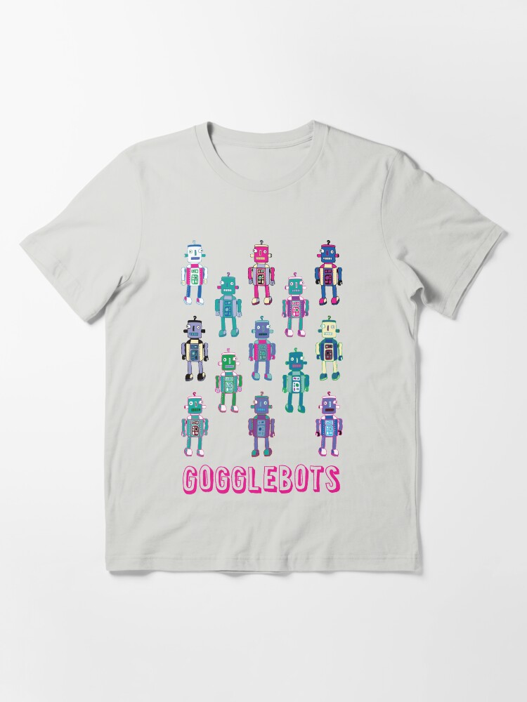 Alternate view of GoggleBots - robot pattern - fun pattern by Cecca Designs Essential T-Shirt