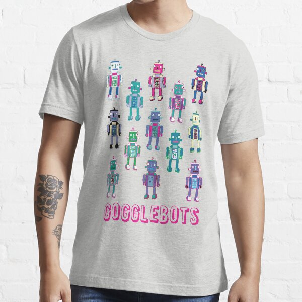 GoggleBots - robot pattern - fun pattern by Cecca Designs Essential T-Shirt