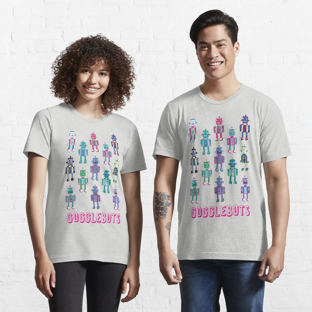GoggleBots - robot pattern - fun pattern by Cecca Designs Essential T-Shirt