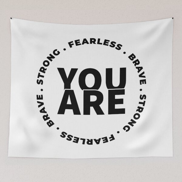 Item preview, You Are Strong Brave Fearless designed and sold by YOYOCollection.