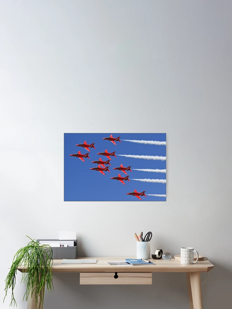 Thumbnail 2 of 3, Poster, Red Arrows Formation designed and sold by Mike Rivett.