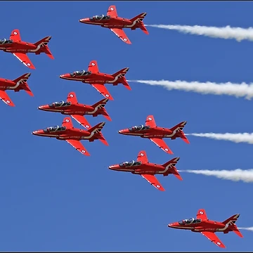 Artwork thumbnail, Red Arrows Formation by Mike Rivett