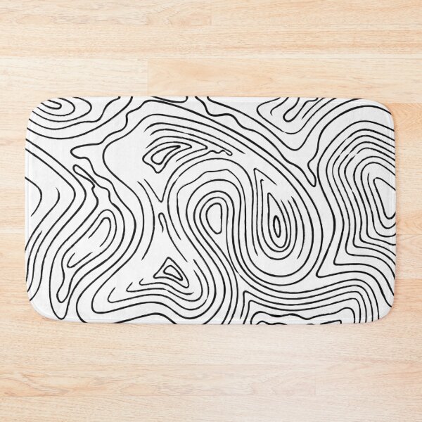 Item preview, liquid lines black and white pattern designed and sold by LIRAZ ZIV.