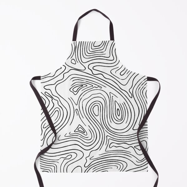 Item preview, liquid lines black and white pattern designed and sold by LIRAZ ZIV.