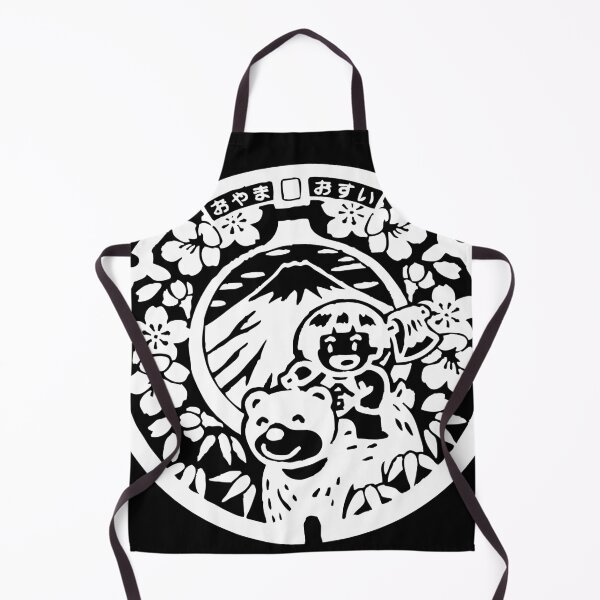 Item preview, Japanese boy and bear on manhole designed and sold by mattraski.