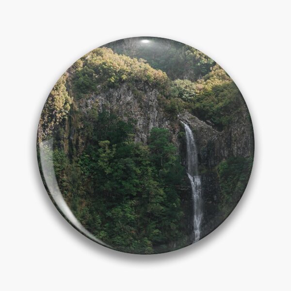 Item preview, Dreamy waterfall hidden in a forest mountain valley – Landscape Photography  designed and sold by regnumsaturni.
